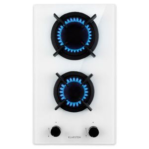 Klarstein Goldflame Domino, plită pe gaz, 4 arzătoare, arzătoare din alamă, sticlă ceramică imagine