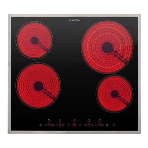 Klarstein Virtuosa 4 Prime, plită încorporată, 4 zone, 6500W, vitroceramică, cadru din oțel inoxidabil imagine