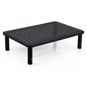 OneConcept Suport pentru monitor, metalic, model perforat, 37 × 10 × 24 cm (L × Î × A) imagine