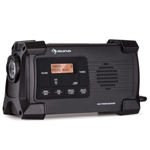 Auna Patagonia DAB+ Radio în aer liber DAB / DAB+ / FM Mâner de încărcare USB SOS Alarmă impermeabilă imagine