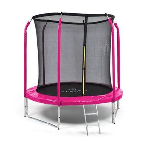 KLARFIT Jumpstarter, trambulină, 2, 5 m Ø, plasă 120 kg max., 195 cm Ø zonă de sărituri imagine