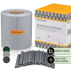 Blumfeldt Benzi de practection pentru gard, PVC, 450 g / m², 50 × 19 cm, zacisk imagine