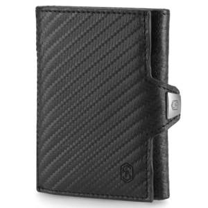 Slimpuro TRYO Slim Wallet 5 carduri pentru monede, 9, 2 x 2, 2 x 7, 5 cm (L x Î x l), protecție RFID imagine