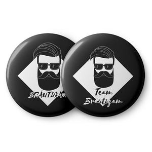 Spielehelden Insignele Vintage Style Petrecerea burlacilor 12 insigne 5, 6 cm extra mare Cadou pentru petrecerea burlacilor imagine