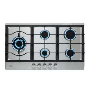 Klarstein Ignito Chef Edition, 5 zone, plită pe gaz, 5 arzătoare, arzătoare Sabaf, suprafață din sticlă ceramică imagine