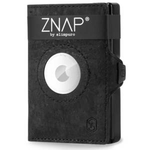 Slimpuro ZNAP Airtag Wallet, 8 carduri, compartiment pentru monede, 8, 9 x 1, 5 x 6, 3 cm (L x Î x l), protecție RFID imagine