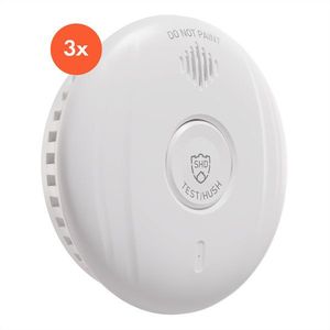 SHD by oneConcept, detector de fum DOF Pro10, plastic, semnal de avertizare: 85 dB, durata de viață a bateriei 10 ani imagine
