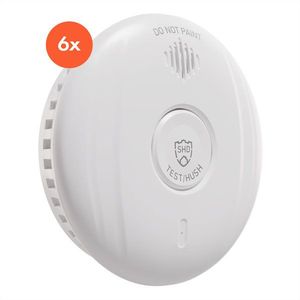 SHD by oneConcept, detector de fum DOF Pro10, plastic, semnal de avertizare: 85 dB, durata de viață a bateriei 10 ani imagine