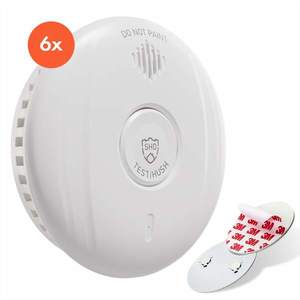 SHD by oneConcept, detector de fum DOF Pro10, plastic, semnal de avertizare: 85 dB, durata de viață a bateriei 10 ani imagine