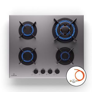 Klarstein Goldflame 4, plită cu gaz, 4 arzătoare, autonomă, gaz natural/propane, oțel inoxidabil imagine