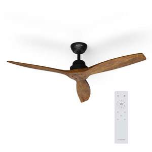 Klarstein Santa Elena 52", ventilator de tavan, Ø 132 cm, 9 060 m³/h, palete din lemn, 6 viteze, telecomandă imagine
