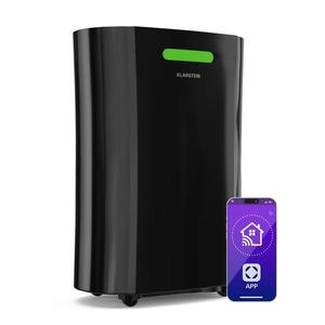 Klarstein AeroDry Smart 12 dezumidificator, 12 l/zi, 25-30 m², senzor de umiditate, app control, 135 m³/h imagine