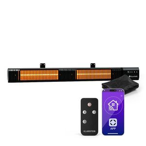 Blumfeldt Încălzitor radiant Gold Bar Slim 3000 W, 9 nivele, funcție WiFi, control tactil, telecomandă, IP 65 imagine