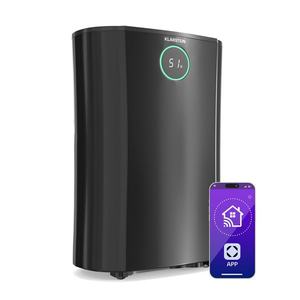 Klarstein DryFy ProConnect 16L Dezumidificator, 16 l/zi, 18 m², WiFi, Aplicație, Indicator LED, Cronometru 24 de ore imagine
