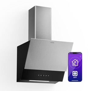 Klarstein Hota Verosteel, Elegantă, minimalistă, performantă, Clasa energetică A, 624 m³/h, 45 cm imagine