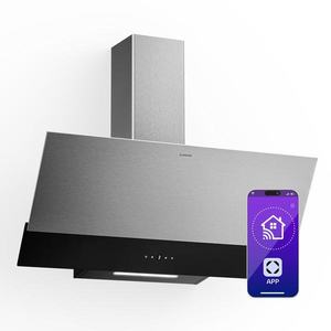 Klarstein Hota Verosteel, Elegantă, minimalistă, performantă, Clasa energetică A, 624 m³/h, 90 cm imagine