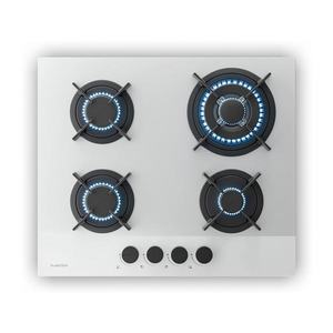 Klarstein Plită pe gaz Velaire, plită cu 4 arzătoare cu aprindere electrică, compatibilă cu gaz natural și GPL, 8000W, 60cm imagine