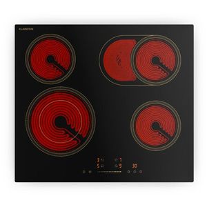 Klarstein Victoria plită cu inducție din sticlă ceramică, 4 zone, Elegant, atemporal, 6600 W, 60 cm imagine