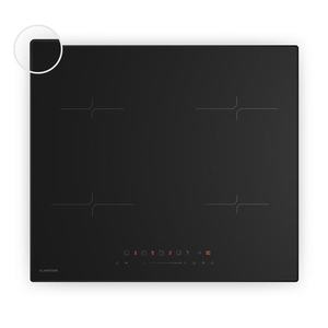 Klarstein Plită cu inducție Velaire, elegantă, minimalistă, puternică, 4 zone de gătit, 7000 W, 60 cm imagine