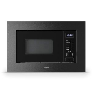 Klarstein Verosteel cuptor cu microunde încorporat cu grill | 800 W grill | 700 W cuptor cu microunde | 60 cm imagine