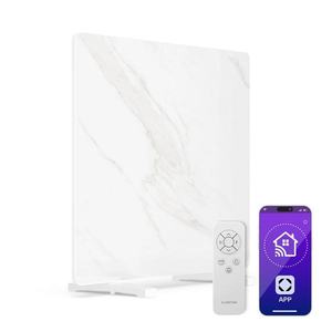 Klarstein Panou infraroșu MarmoHeat | 420 W | 6 - 12 m² | design marmură | 70 cm x 63 cm imagine