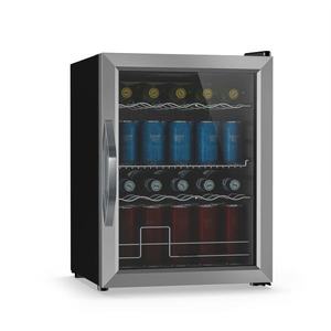 Klarstein Beersafe frigider pentru băuturi cu uși din sticlă | 64 x 48 cm | Iluminare interioară LED | Argintiu-negru imagine