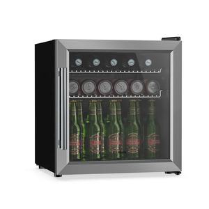 Klarstein Beersafe frigider pentru băuturi cu uși din sticlă | 44 x 48 cm | Iluminare interioară LED | Argintiu imagine