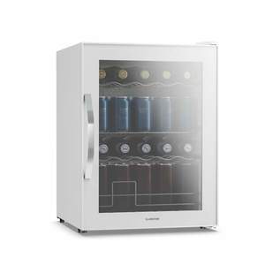 Klarstein Beersafe frigider pentru băuturi cu uși din sticlă oglindă | 64 x 48 cm | 85 W | 60 litri | Alb imagine