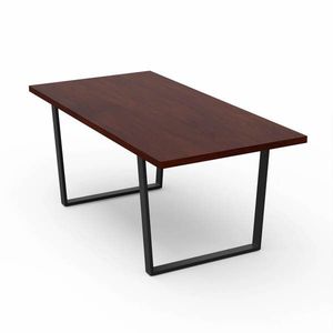 Blumfeldt Set de sufragerie Bearsdon, blat de masă și picioare de masă din metal, stil industrial, stabil, modern imagine