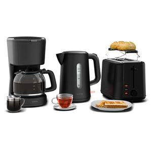 Klarstein Set de mic dejun Velaire | prăjitor de pâine, fierbător electric și aparat de cafea | 800 W | 10 cești | 1, 7 l imagine