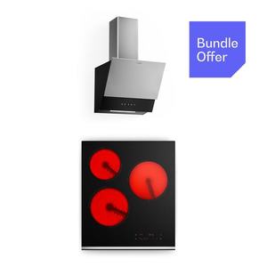 Klarstein Verosteel plită vitroceramică + hotă fără coș Verosteel | 45 cm imagine