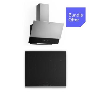 Klarstein Verosteel plită cu inducție + Verosteel hotă fără corp | 60 cm imagine