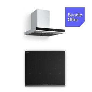 Klarstein În română, asta ar fi: Plită vitroceramică Verosteel + hotă Verosteel | 60 cm imagine