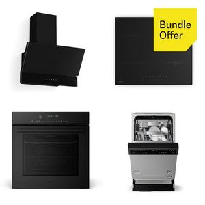 Klarstein Velaire plită cu inducție, mașină de spălat vase, cuptor, hotă imagine