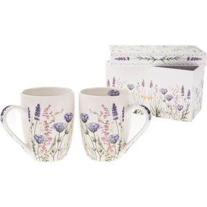 Set cadou cu 2 cani de porțelan „Pajiște de vară”350 ml imagine