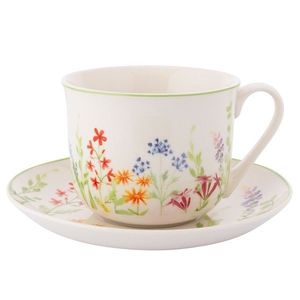 Altom Ceainic jumbo din porțelan cu farfurieNature Awakening 450 ml imagine