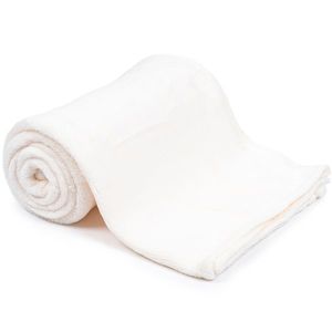 Pătură fleece Coral, crem, 125 x 150 cm imagine