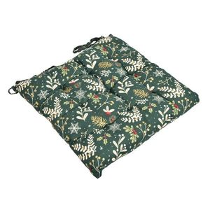 Scaun matlasat Verde Crăciun, 40 x 40 cm imagine
