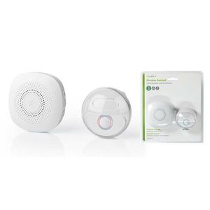 Sonerie fără fir Nedis DOORB222CWT, 230 V, albă imagine