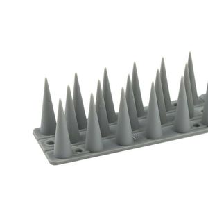 Set de 4 bucăți de vârfuri pentru păsări, din plastic, gri, 44, 5 x 3, 7 cm imagine