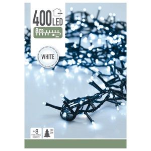 Instalaţie pom de Crăciun Twinkle, alb , 400 LED, 8 m imagine