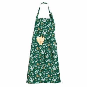 Șorț de bucătărie Crăciun verde, 70 x 90 cm imagine
