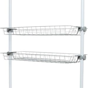 Wenko Set de 2 coșuri din sârmă Herkules, alb, alb imagine