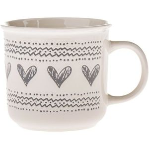 Ceașcă de ceramică Inimioare III, 450 ml imagine