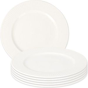 Set de 6 farfurii din porțelan pentru desert Linie, 20 cm imagine