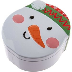 Cutie metalică de Crăciun Om de zăpadă 1, 4 l imagine