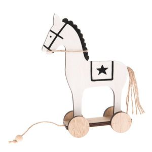 Decorațiune Cal din lemn, 14 x 20 cm imagine