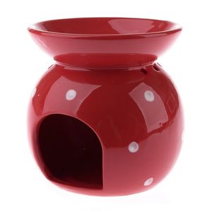 Lampa aromatică din porțelan Abuela roșie, 9, 8 x12, 5 cm, roșu imagine