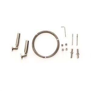 Set cablu cu întinzătoare Race, argintiu, 5 m imagine