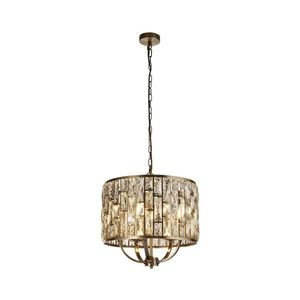 Lustră pe lanț Searchlight 6585-5AB BIJOU 5xE14/60W/230V alamă imagine